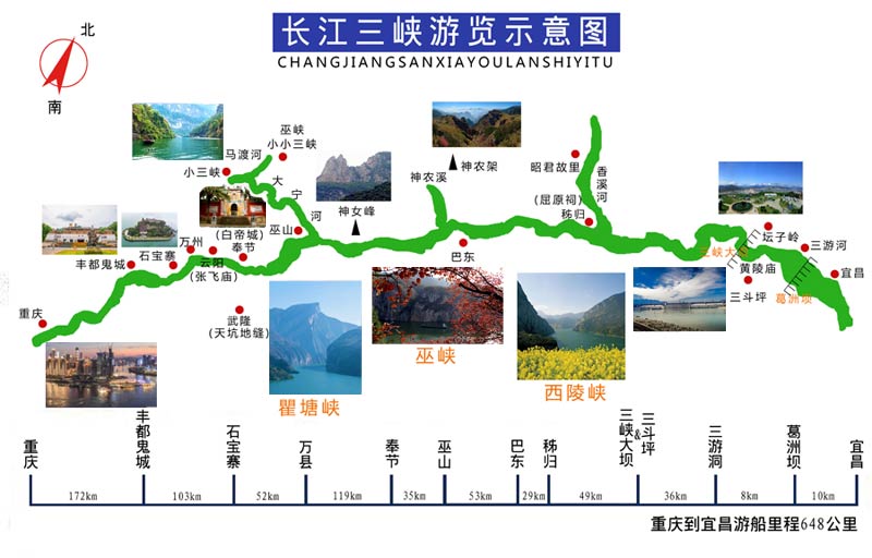 長江三峽旅游巫峽景點